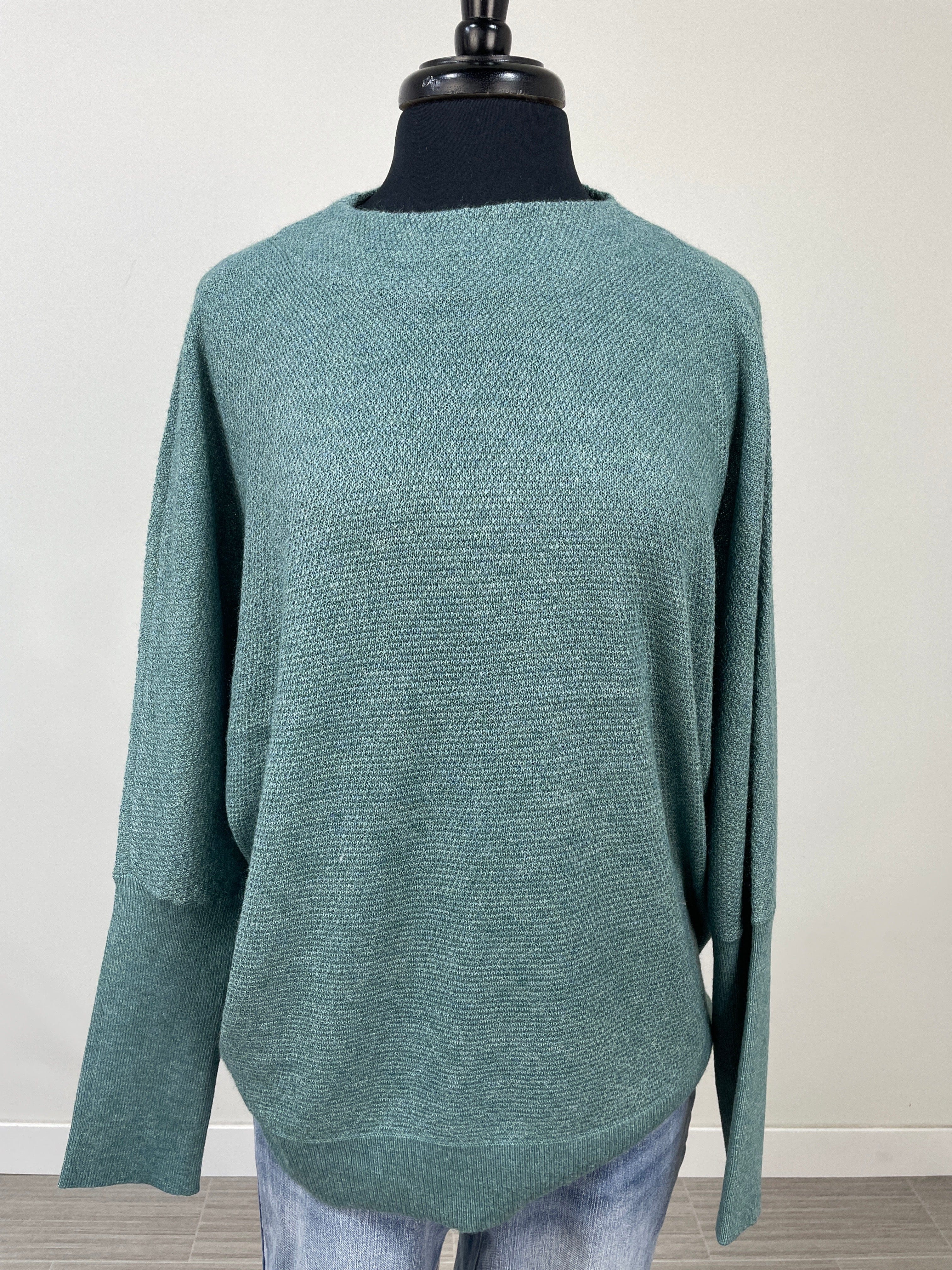 Cashmere Peacock Dolman Sweater