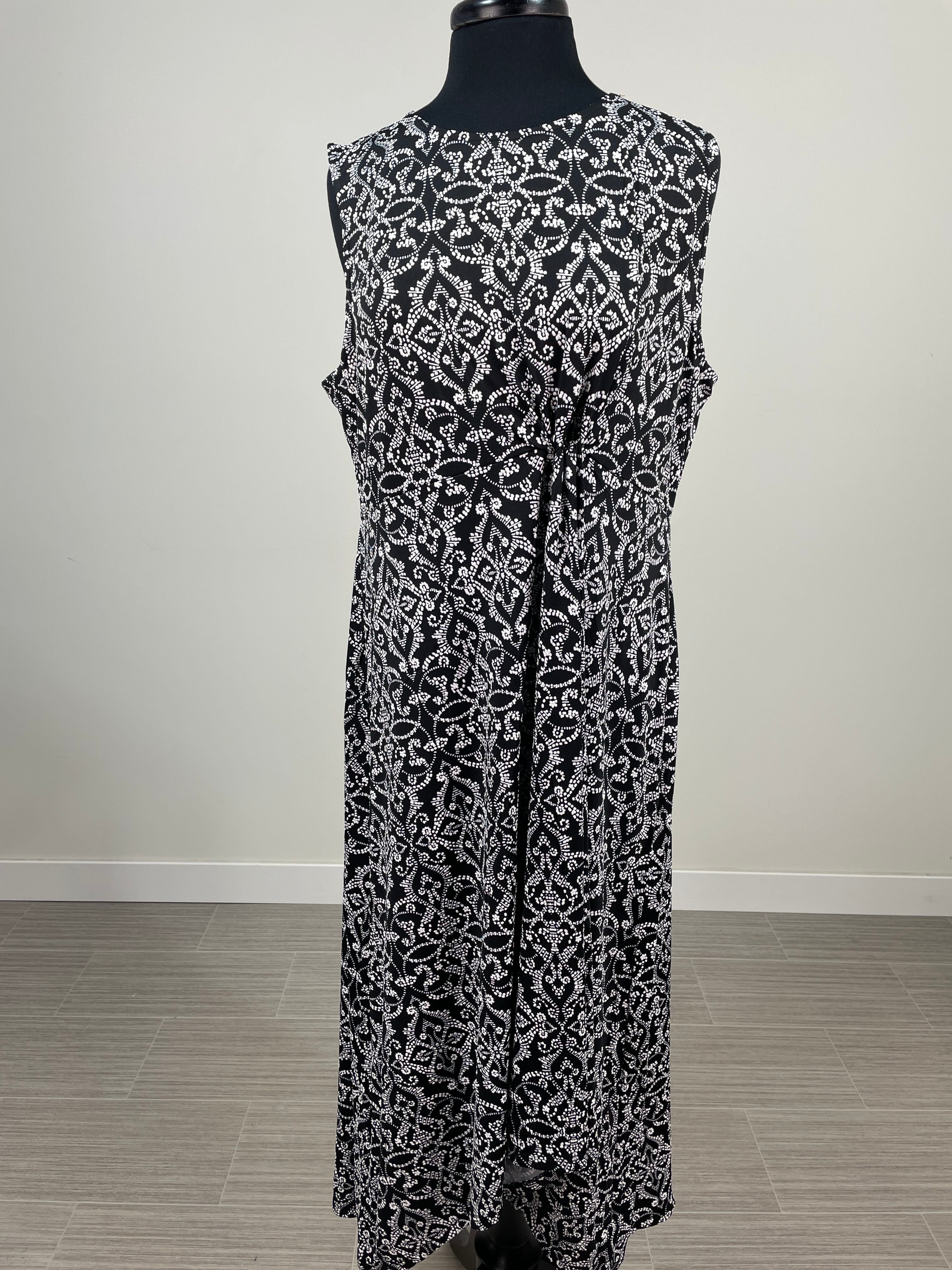 Black Textured Tank Dress