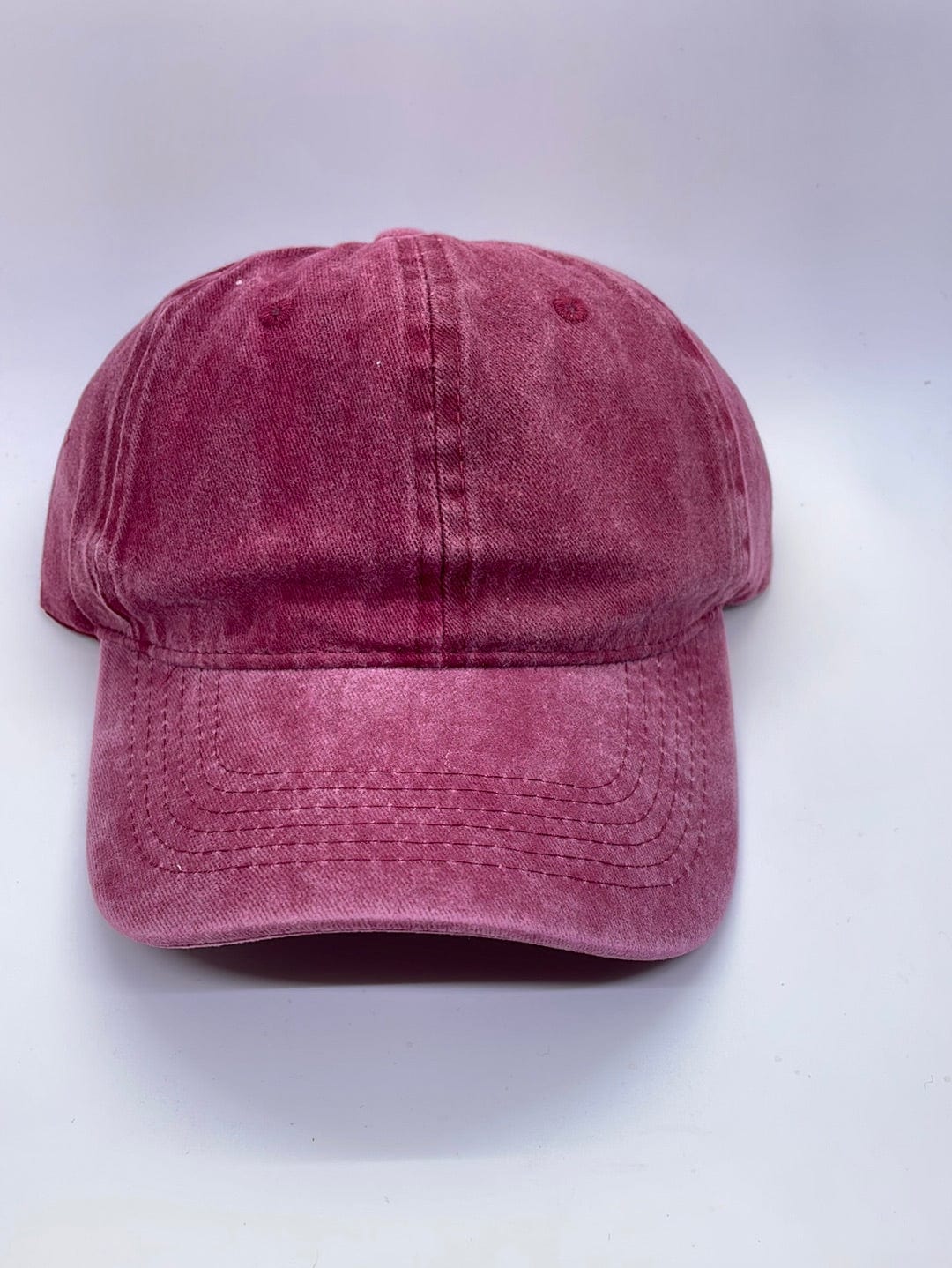 Burgundy Mineral Wash Ballcap