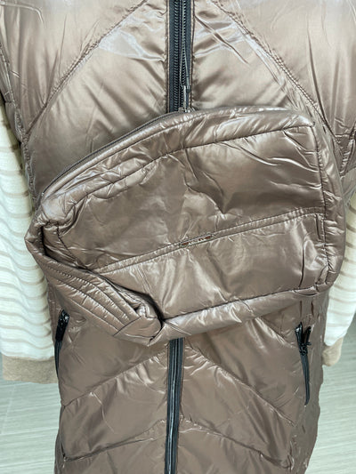Goose Down Chocolate Anorak Vest