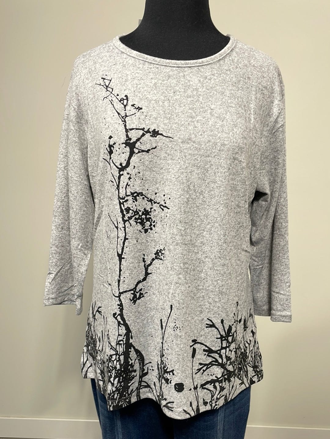 Grey Heather Hacci Tree Top