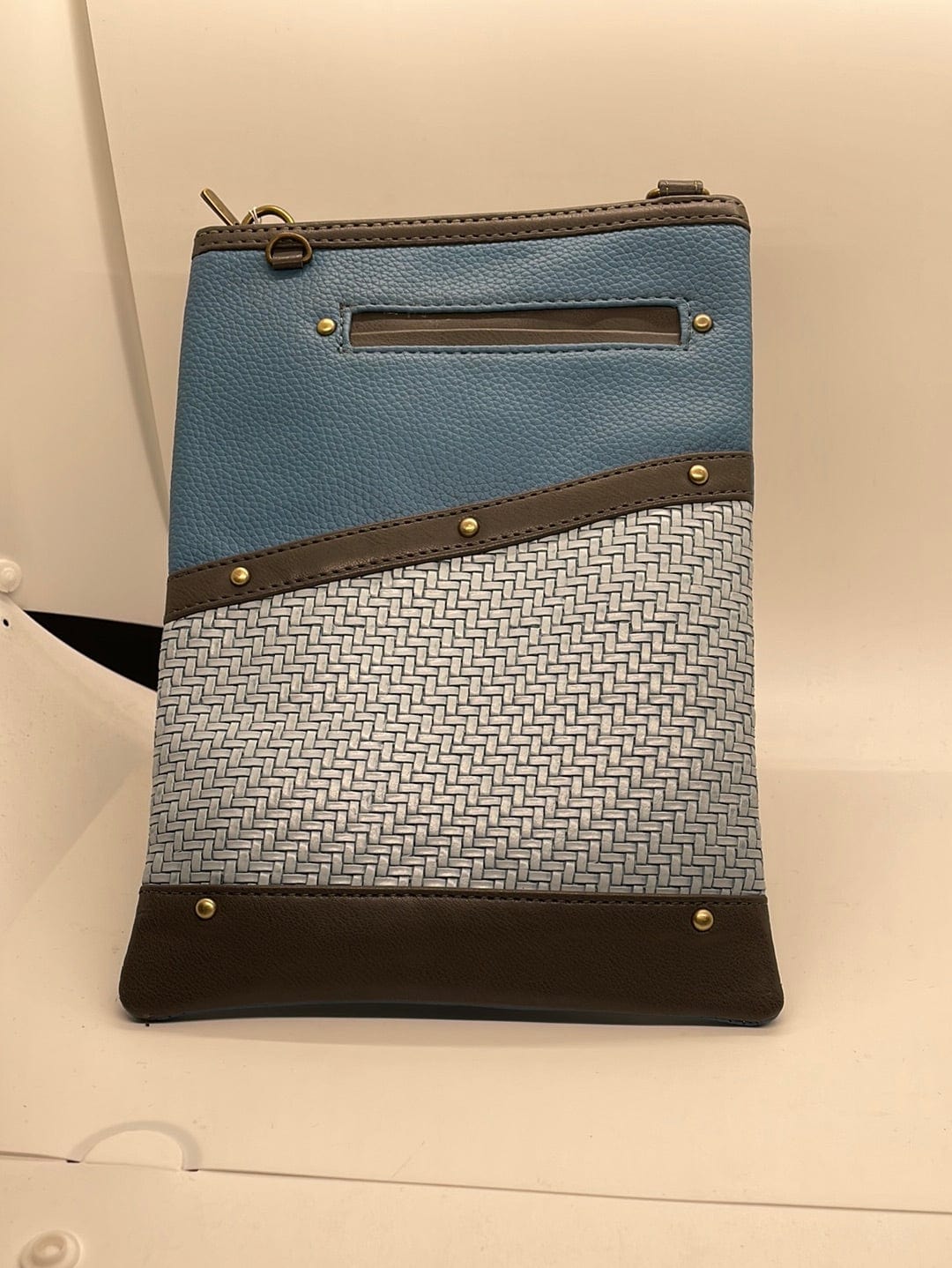 Blue Brisk Crossbody W/ Phone Pocket