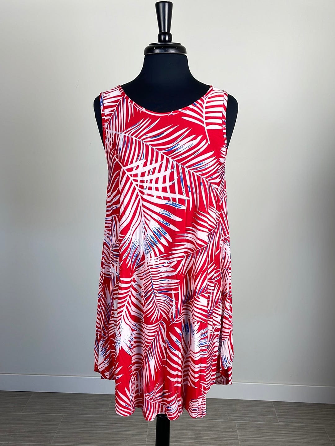 Red Palms Dress
