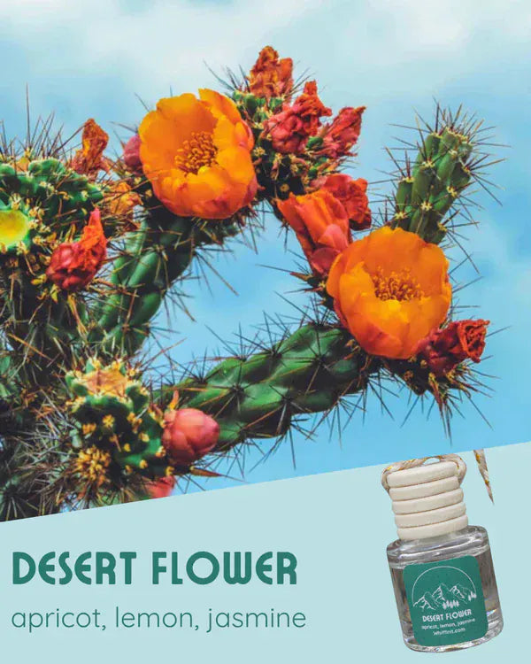 Desert Flower Car Air Freshner