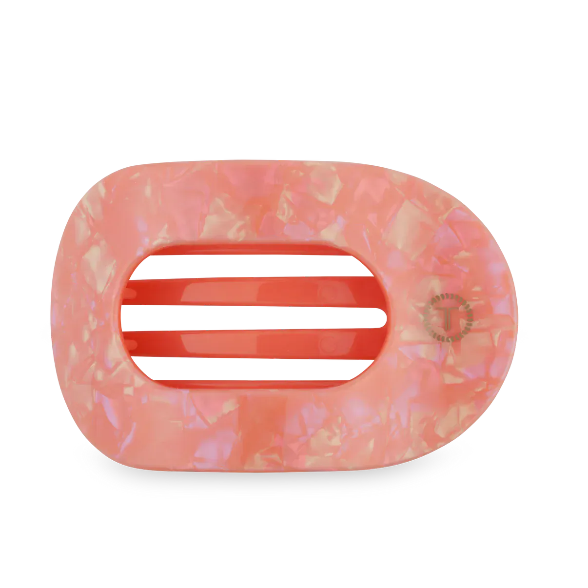 Dreamsicle Large Flat Round Hair Clip