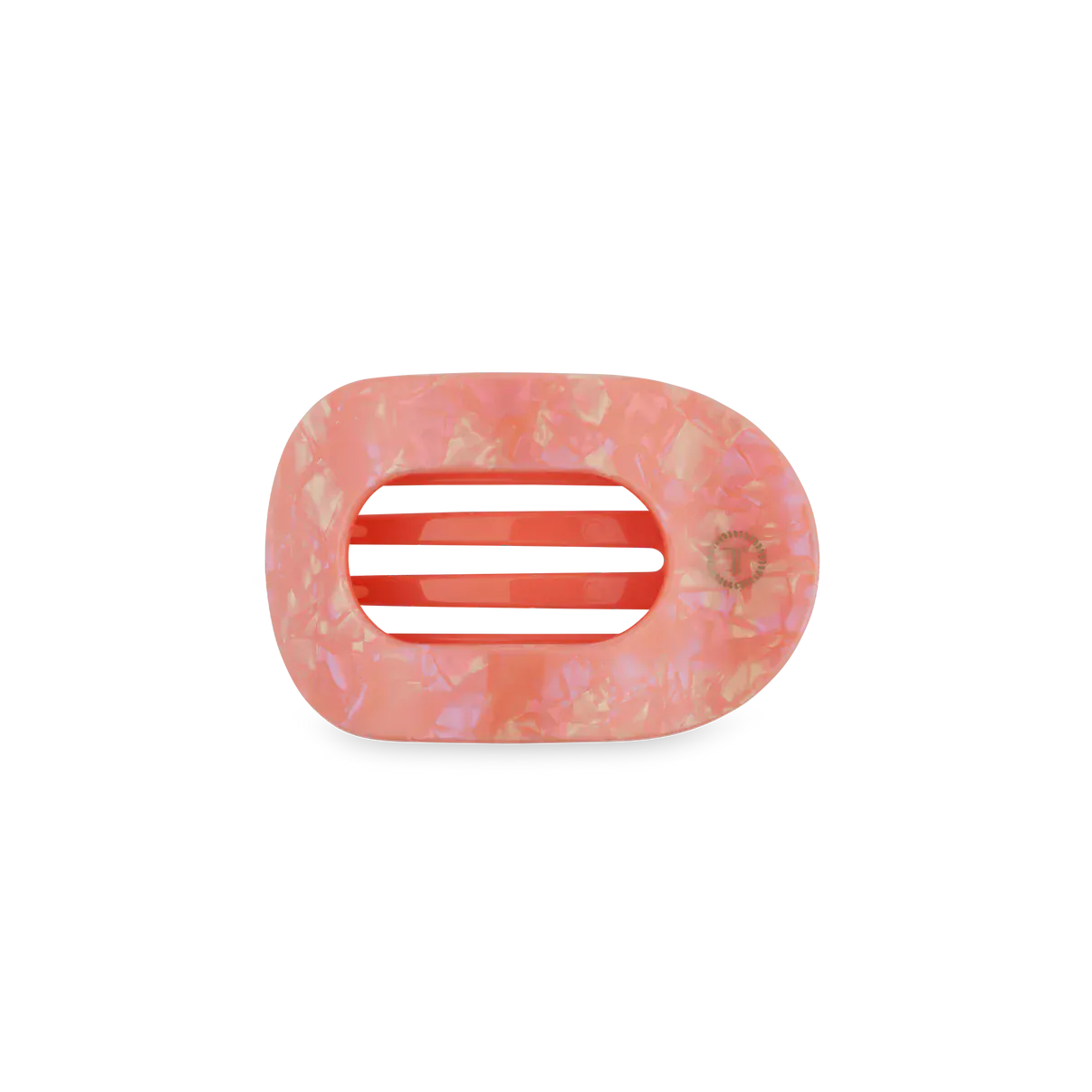 Dreamsicle Small Flat Round Hair Clip