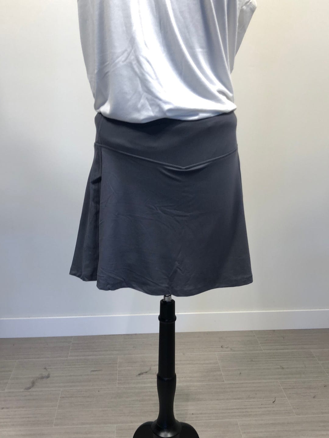 Titanium Yoga Fabric Pleat Skort