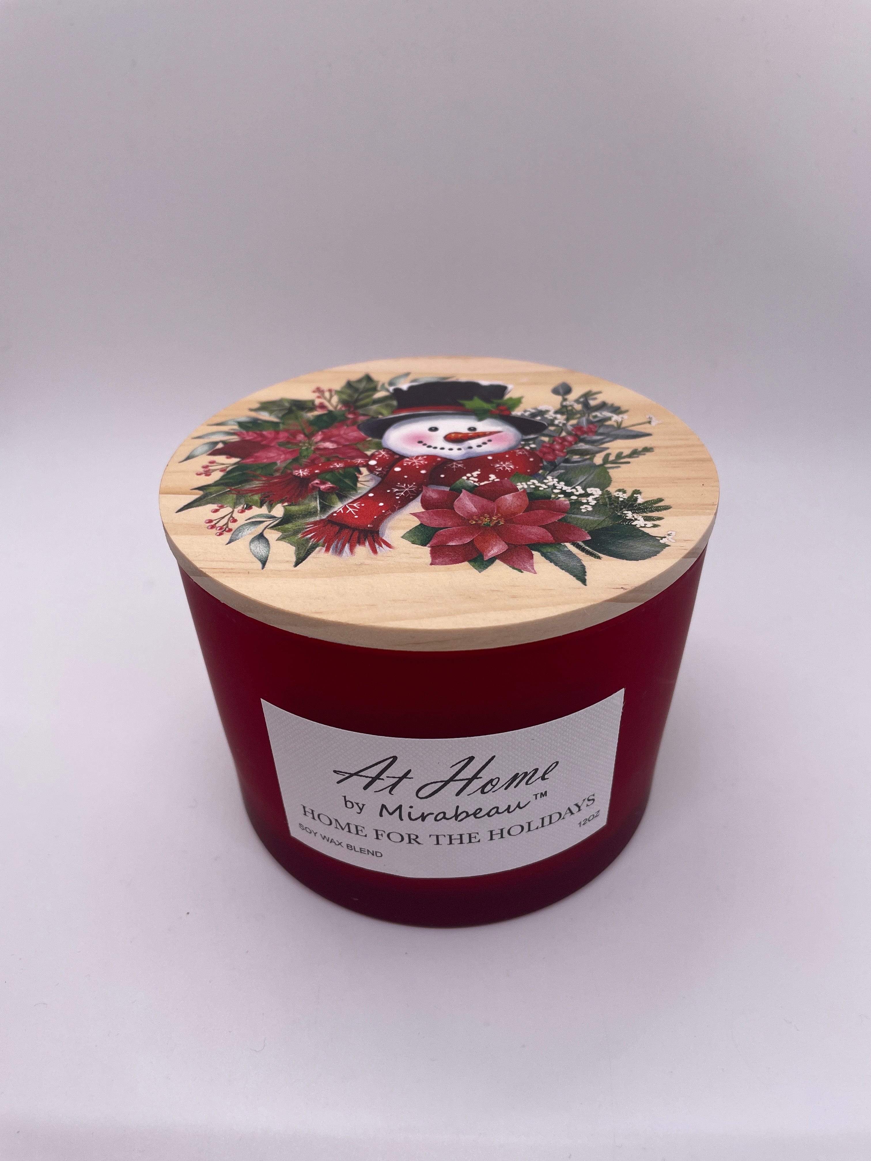 Snowman Home Holiday Candle