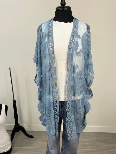 Blue Lace Kimono