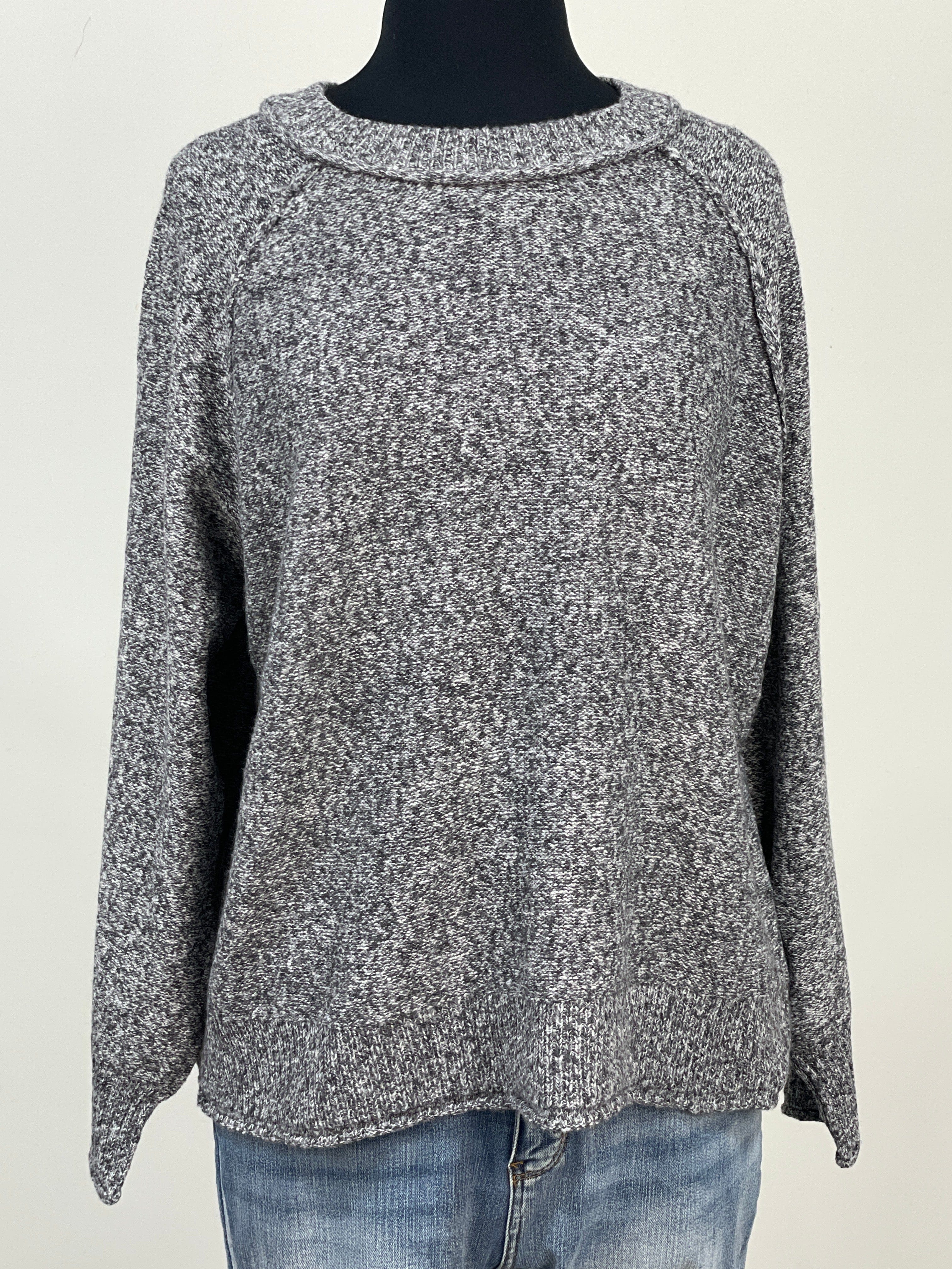Charcoal Raglan Sleeve Sweater