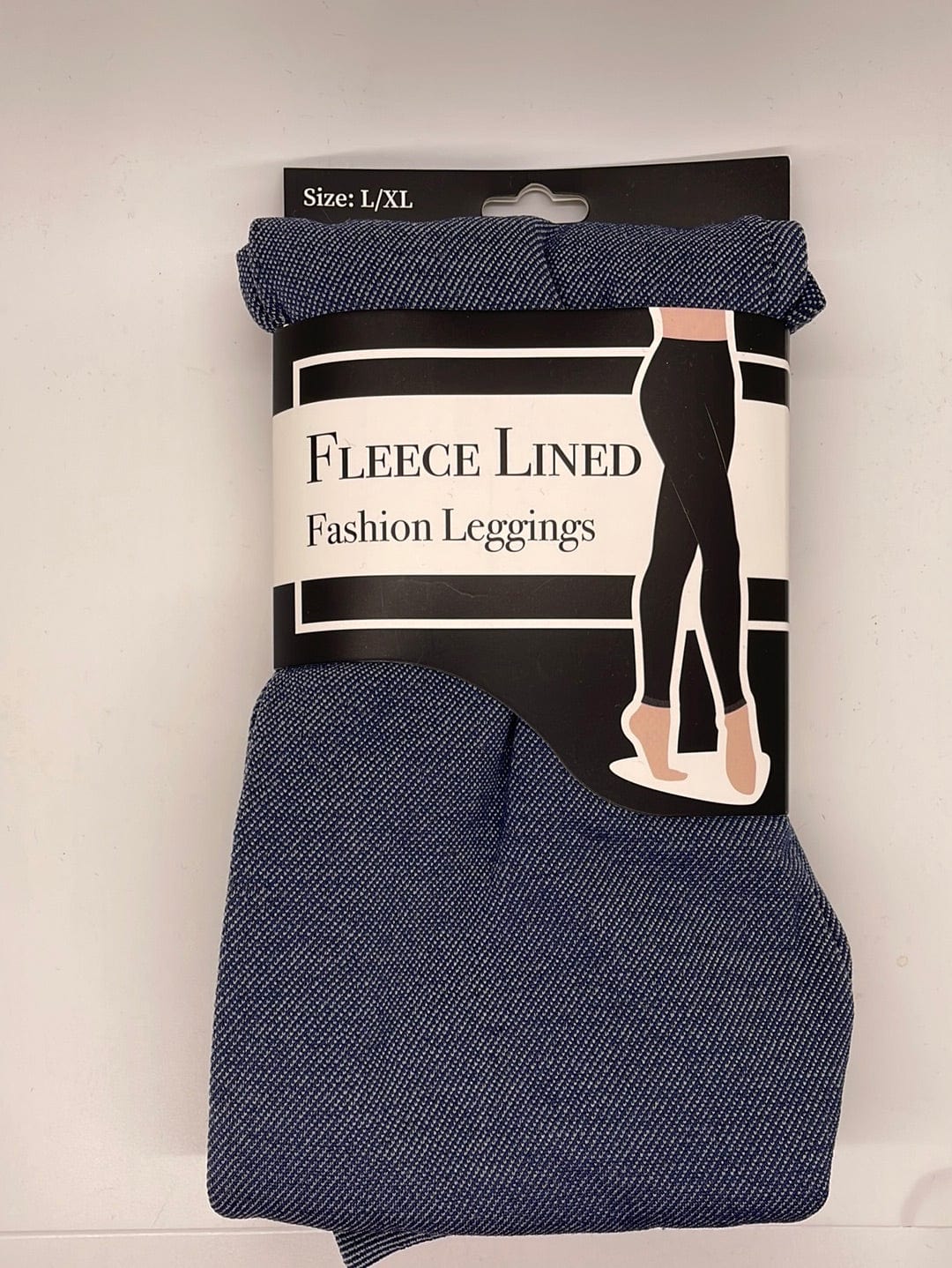 Blue Denim Fleece Legging