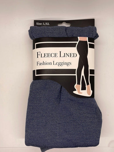 Blue Denim Fleece Legging
