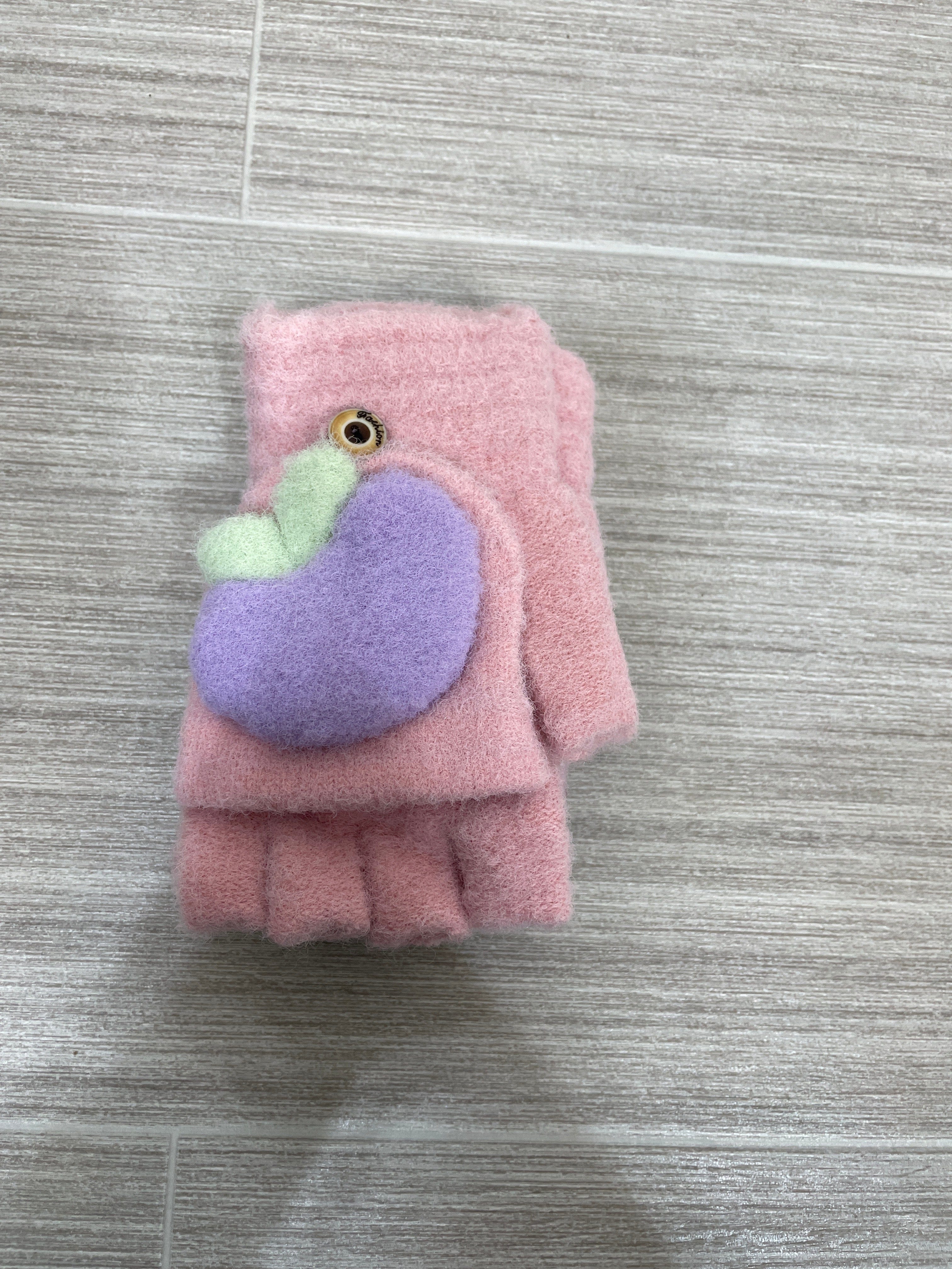 Kid's Pink Fruit Glove/Mitten