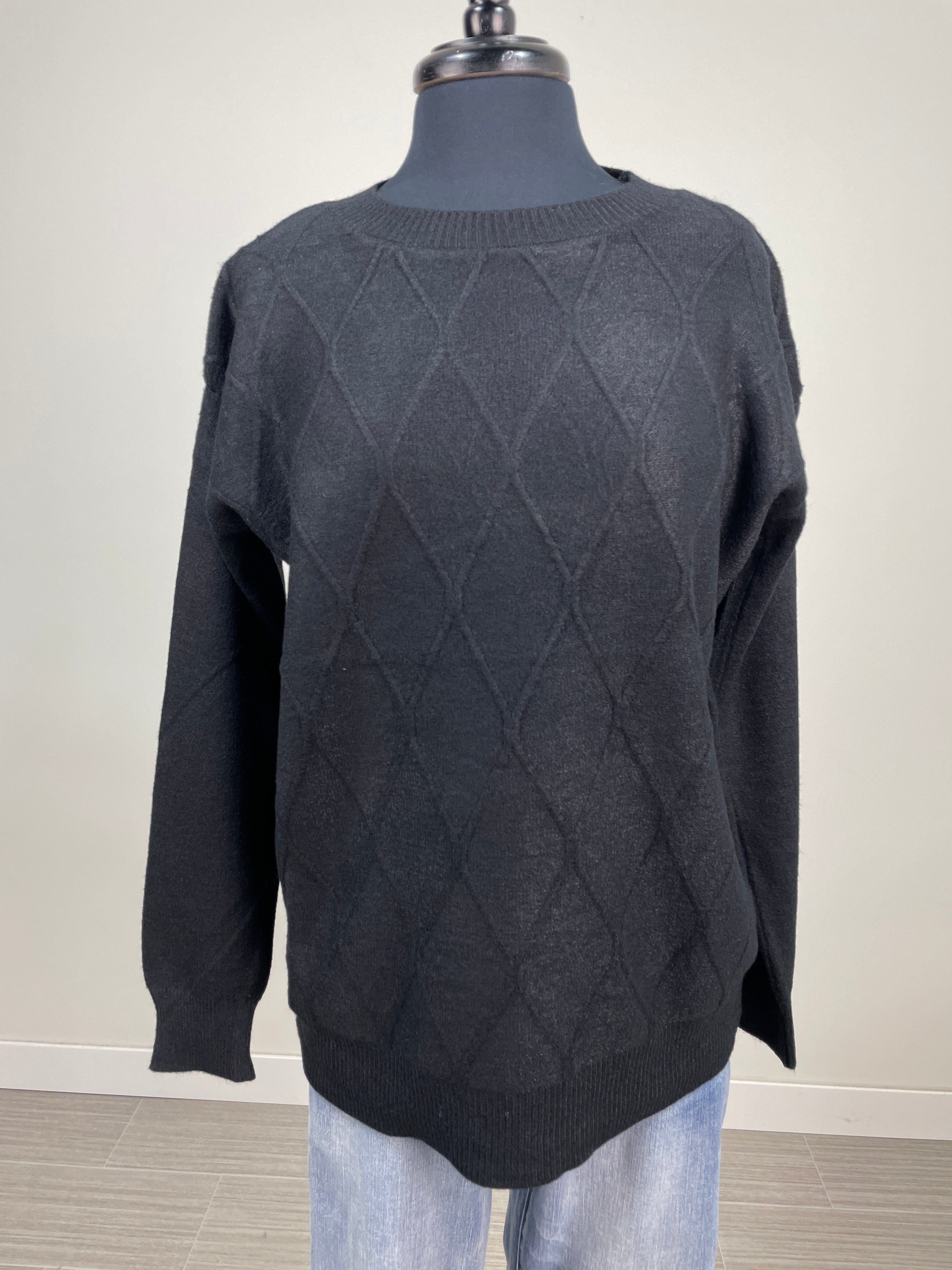 Black Diamond Pullover Sweater
