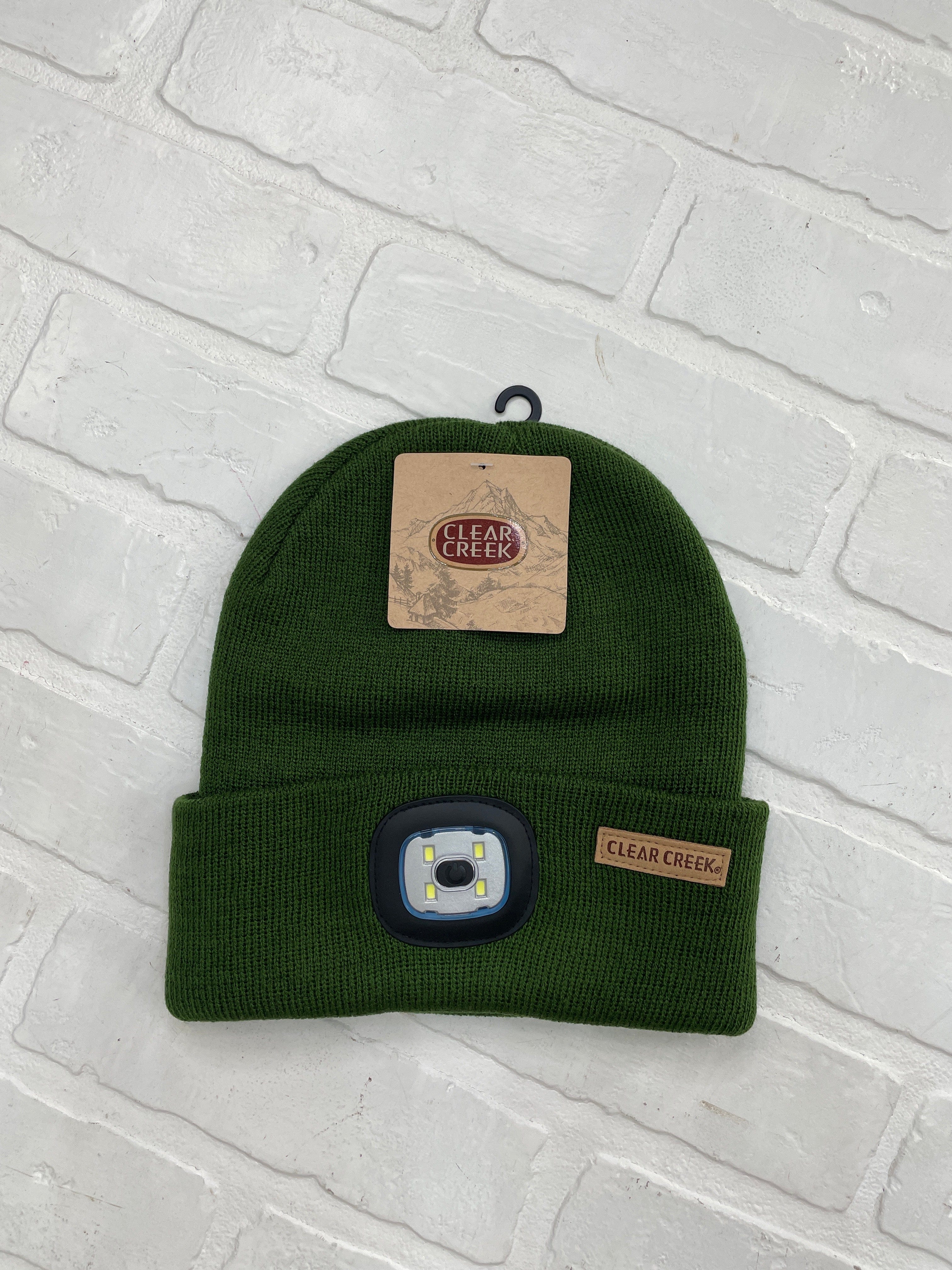 Green LED Light Up Beanie Hat
