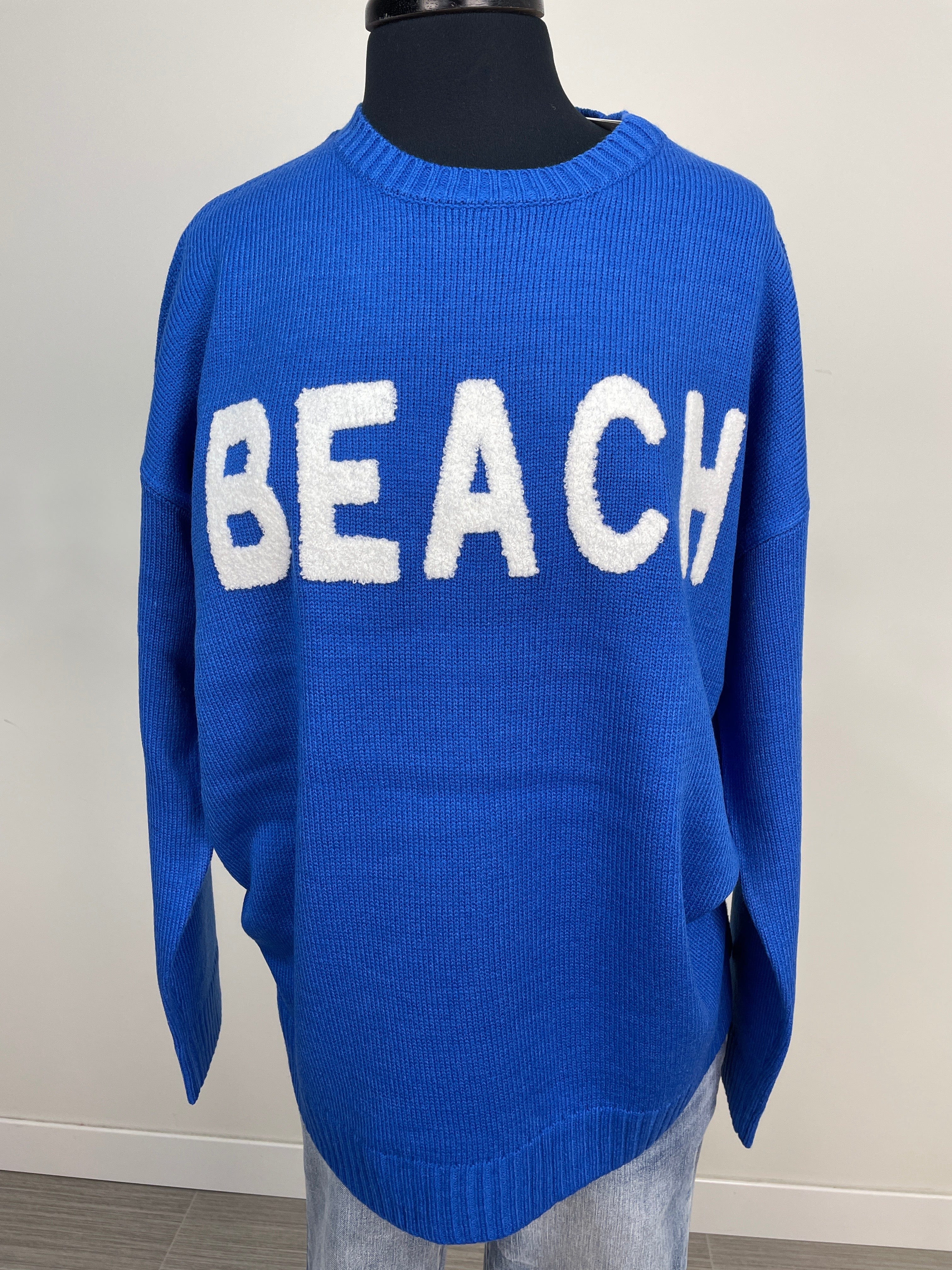 Azure Sea Beach Sweater