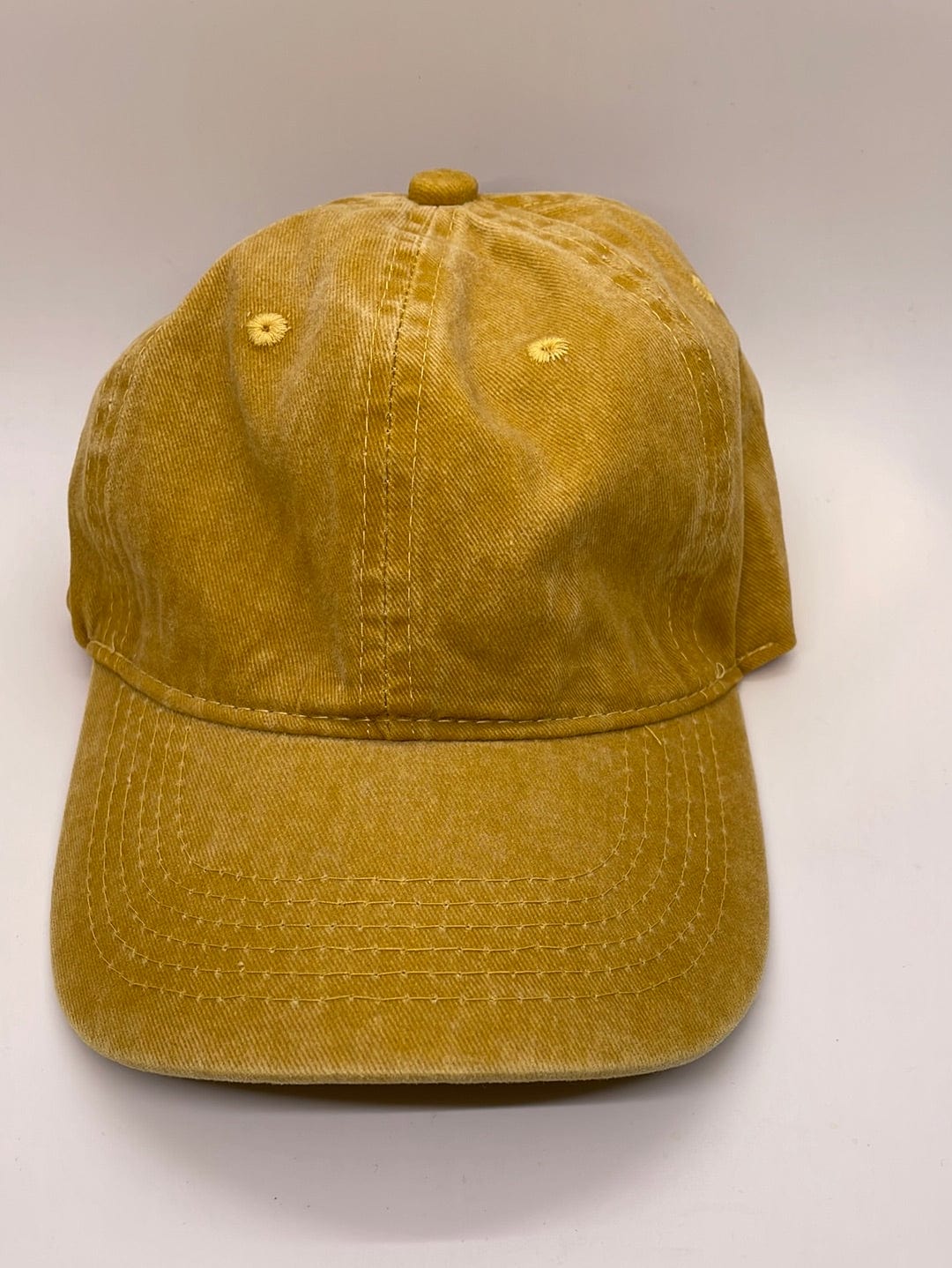 Mustard Mineral Wash Ballcap