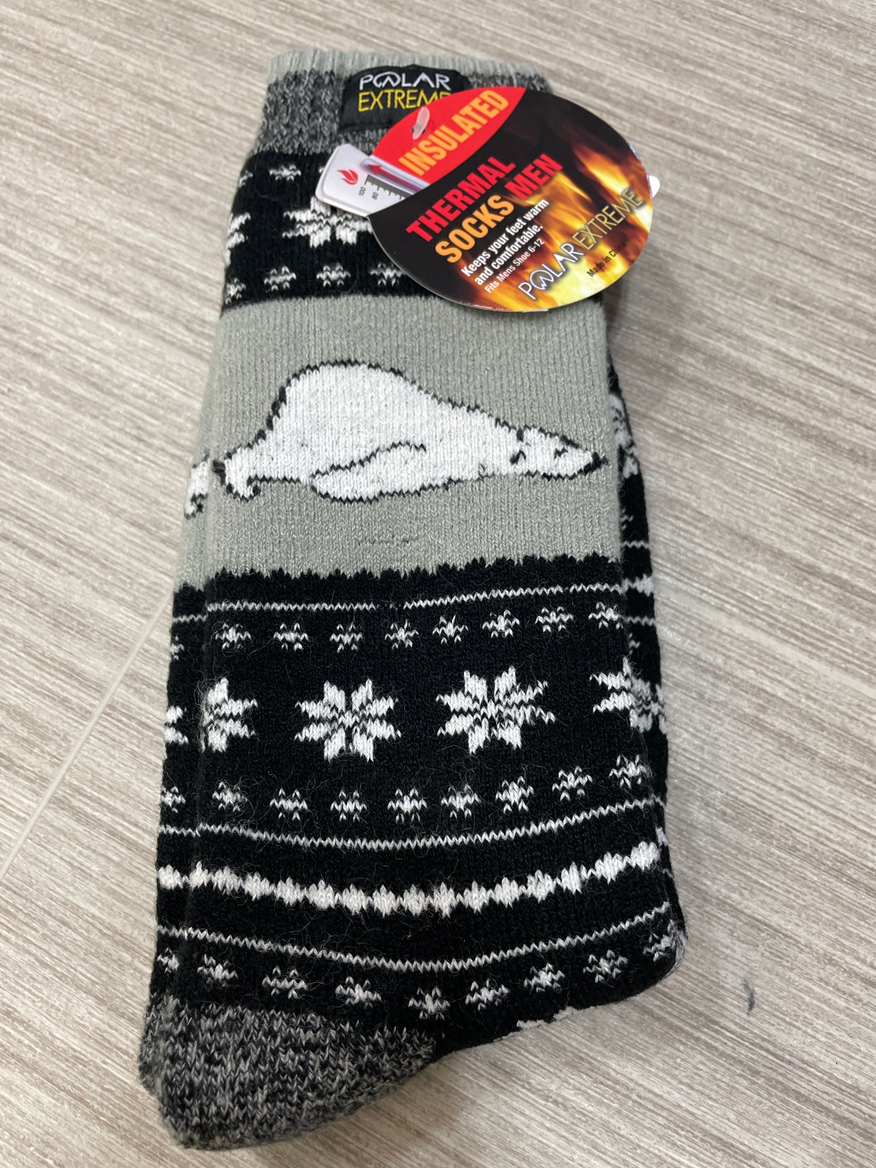 PE Men's Polar Bear Thermal Sock