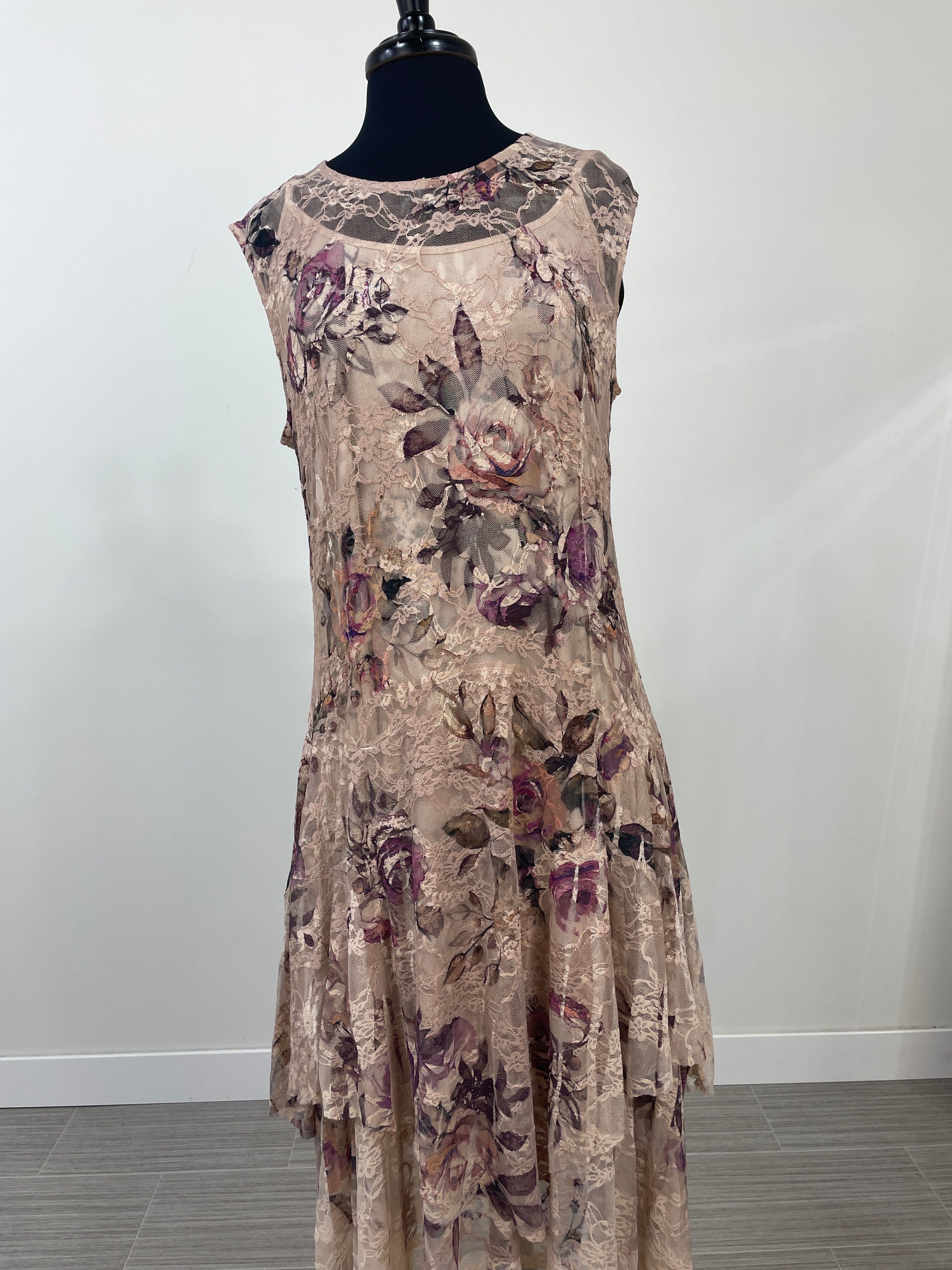 Rose Lined Lace Dress