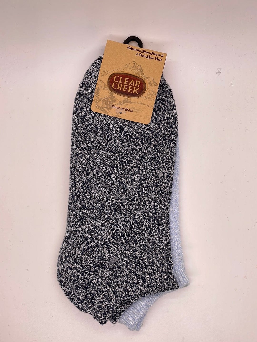 CC Blue Women's 2pk Marled Ankle Socks