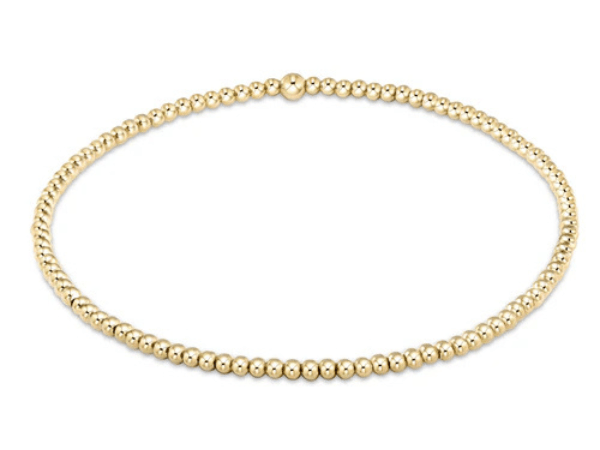 Classic Gold 2mm Bead Bracelet