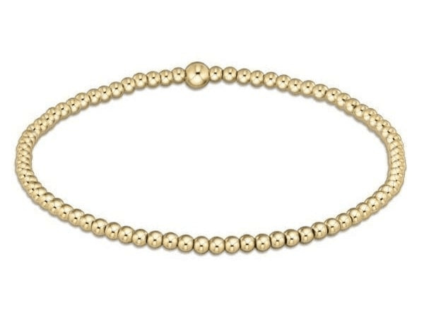 Classic Gold 2.5mm Bead Bracelet