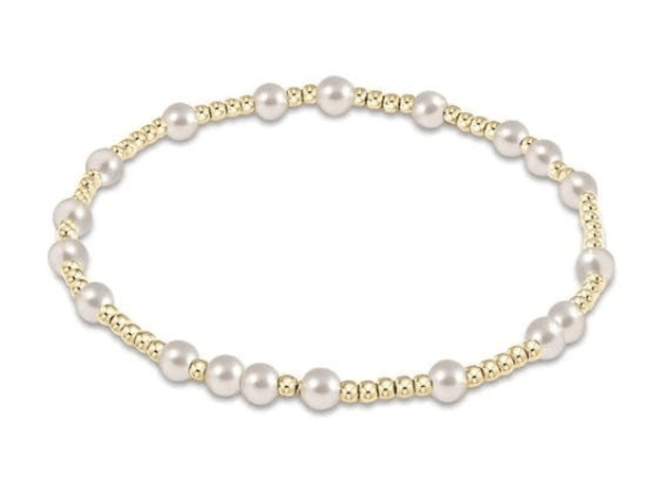 Hope Unwritten Gold Bracelet - Pearl 4mm