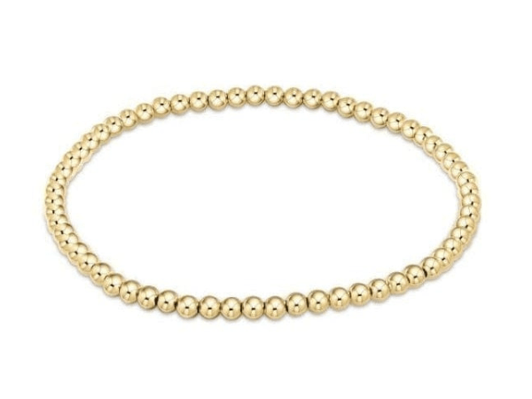 Classic Gold 3mm Bead Bracelet