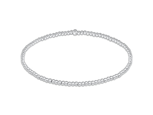 Classic Sterling 2mm Bead Bracelet