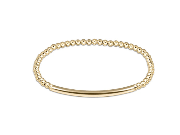 Classic Gold 3MM Bead Bracelet - Bliss Bar Smooth