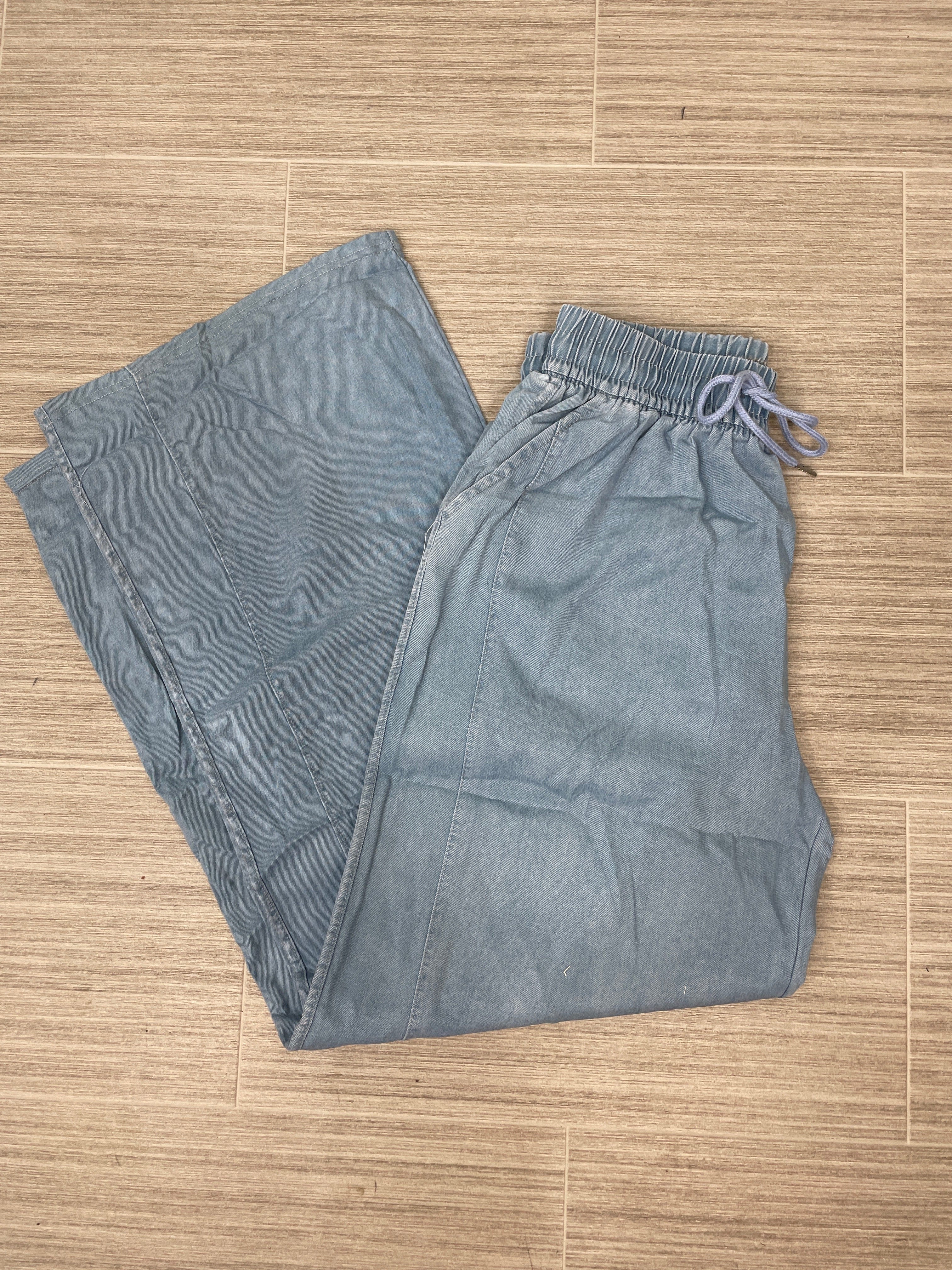 Light Denim Chambray Pant