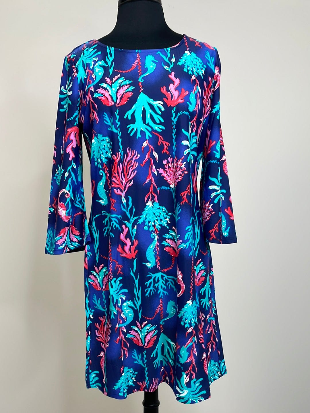Under the Sea Daisy Quarter Sleeve Dress