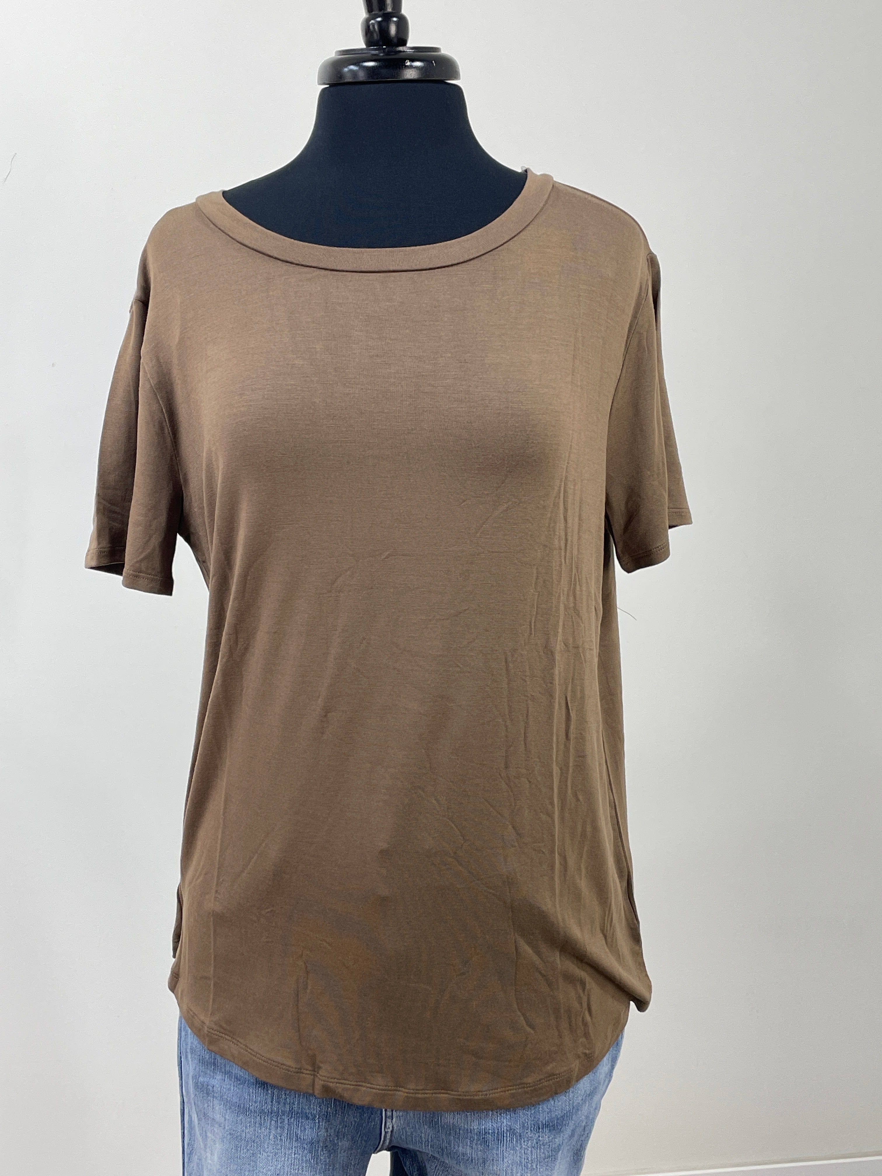 Dark Mocha Basic Jersey Top
