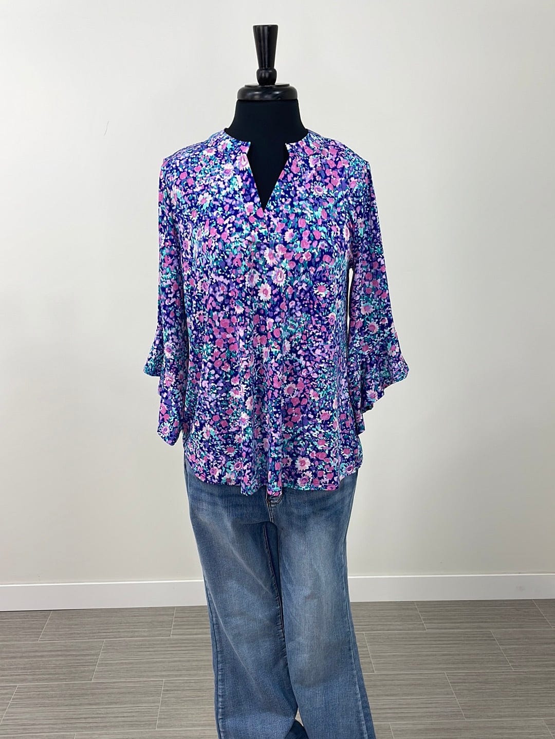 Pink & Purple Floral Faith Top