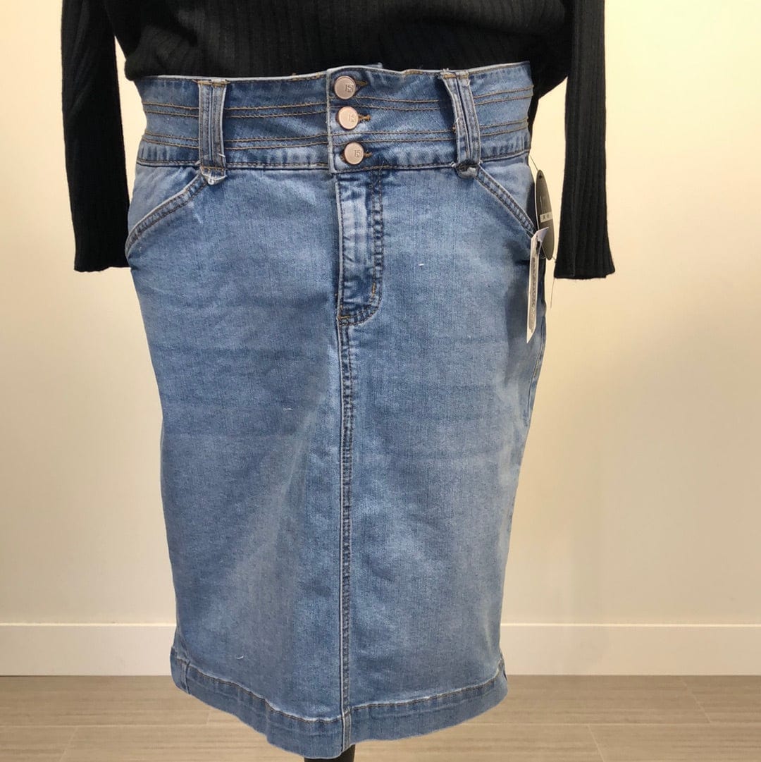 Light High Rise Denim Skirt