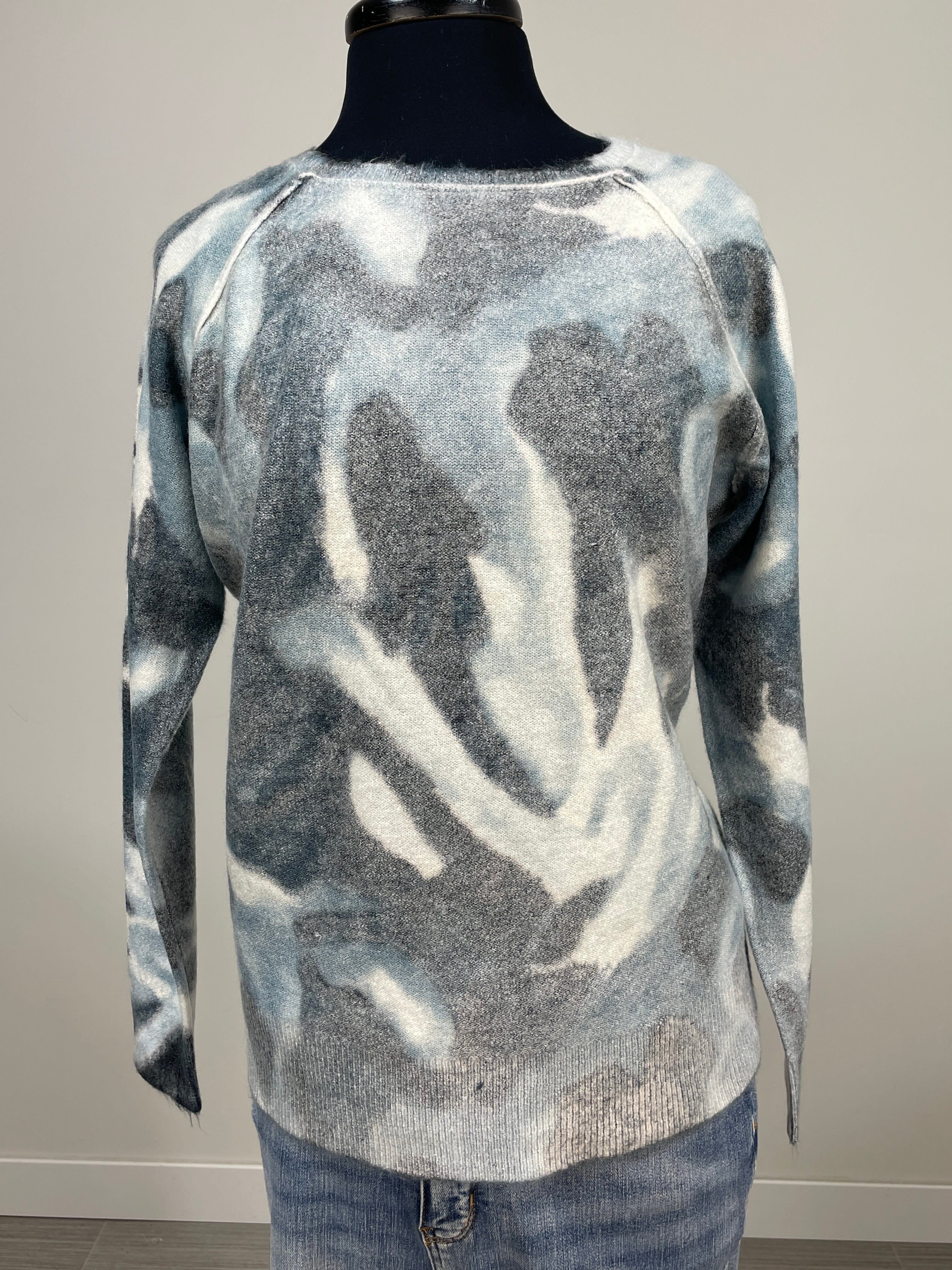 Blue Slush Reversible Sweater