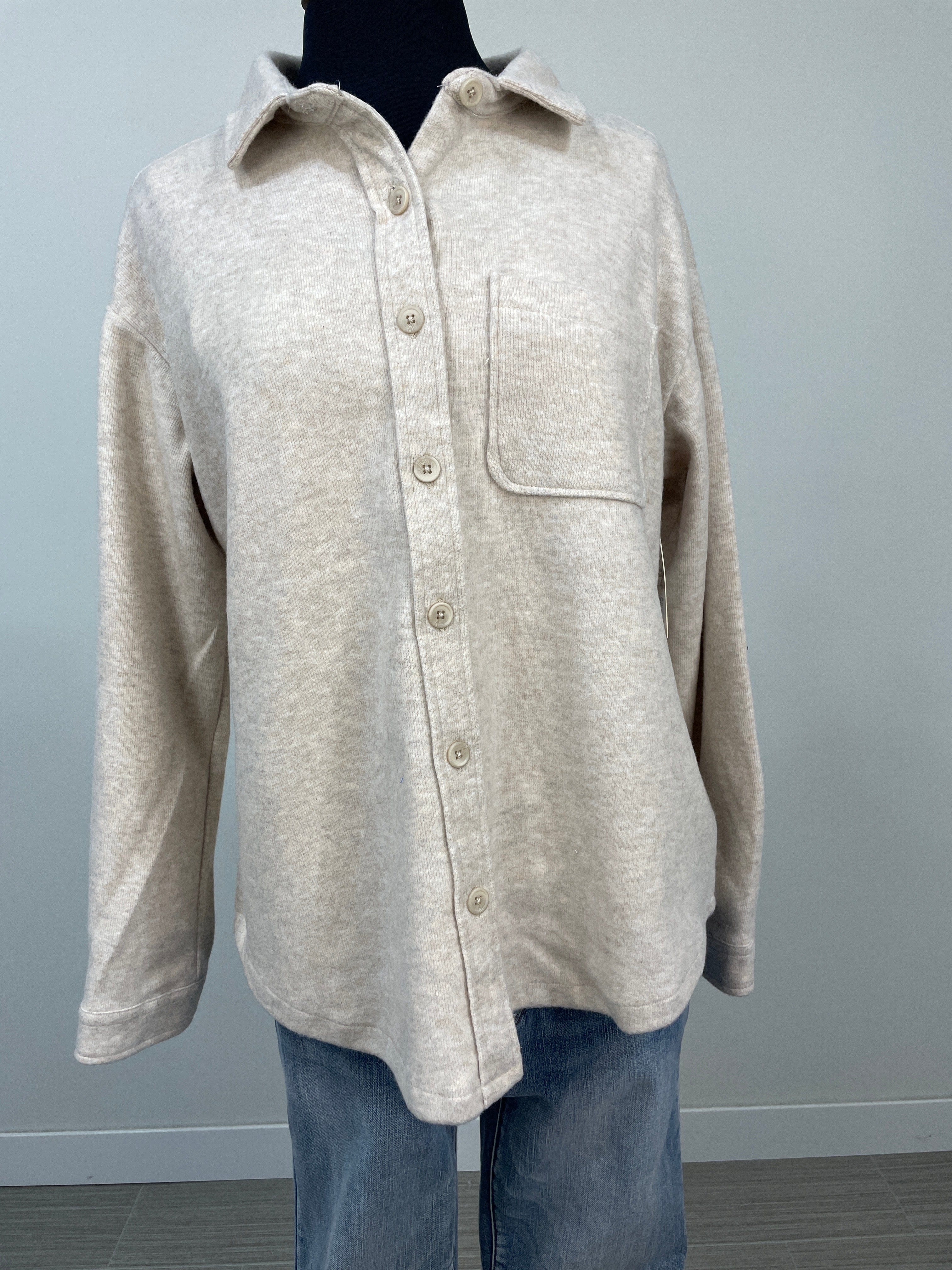 Heathered Oatmeal Cozy Top