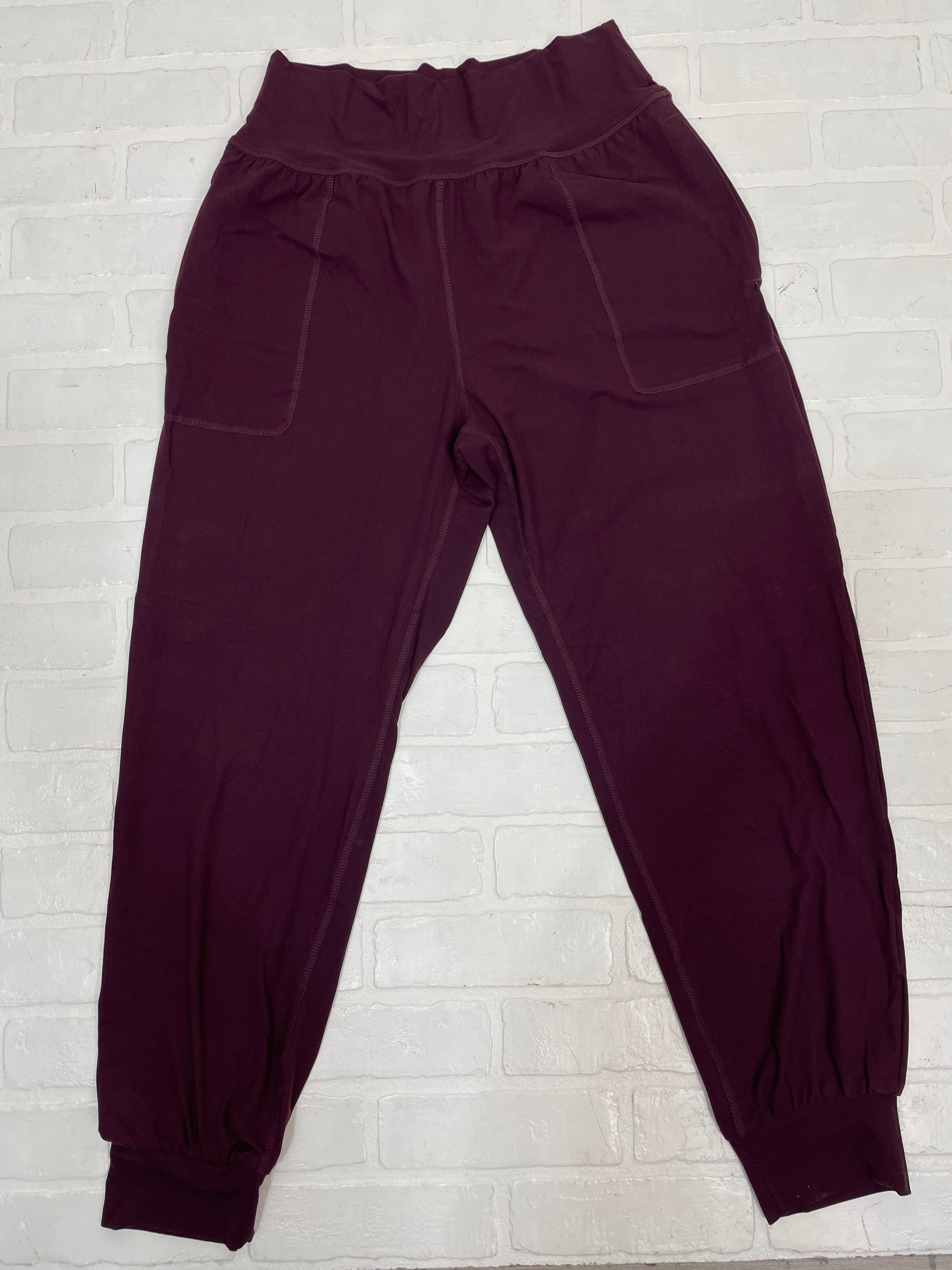 Cassis Butter Fabric High Waist Joggers