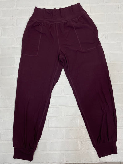 Cassis Butter Fabric High Waist Joggers