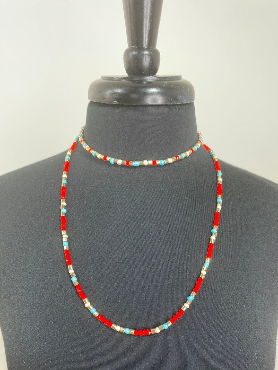 Multi Color Beaded Necklace