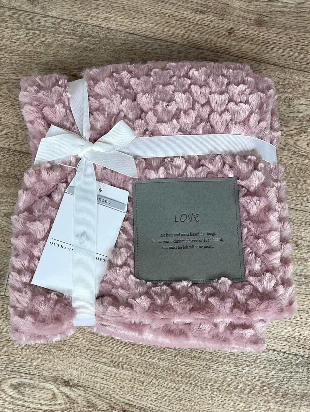 Pink Heart Love Patch Blanket