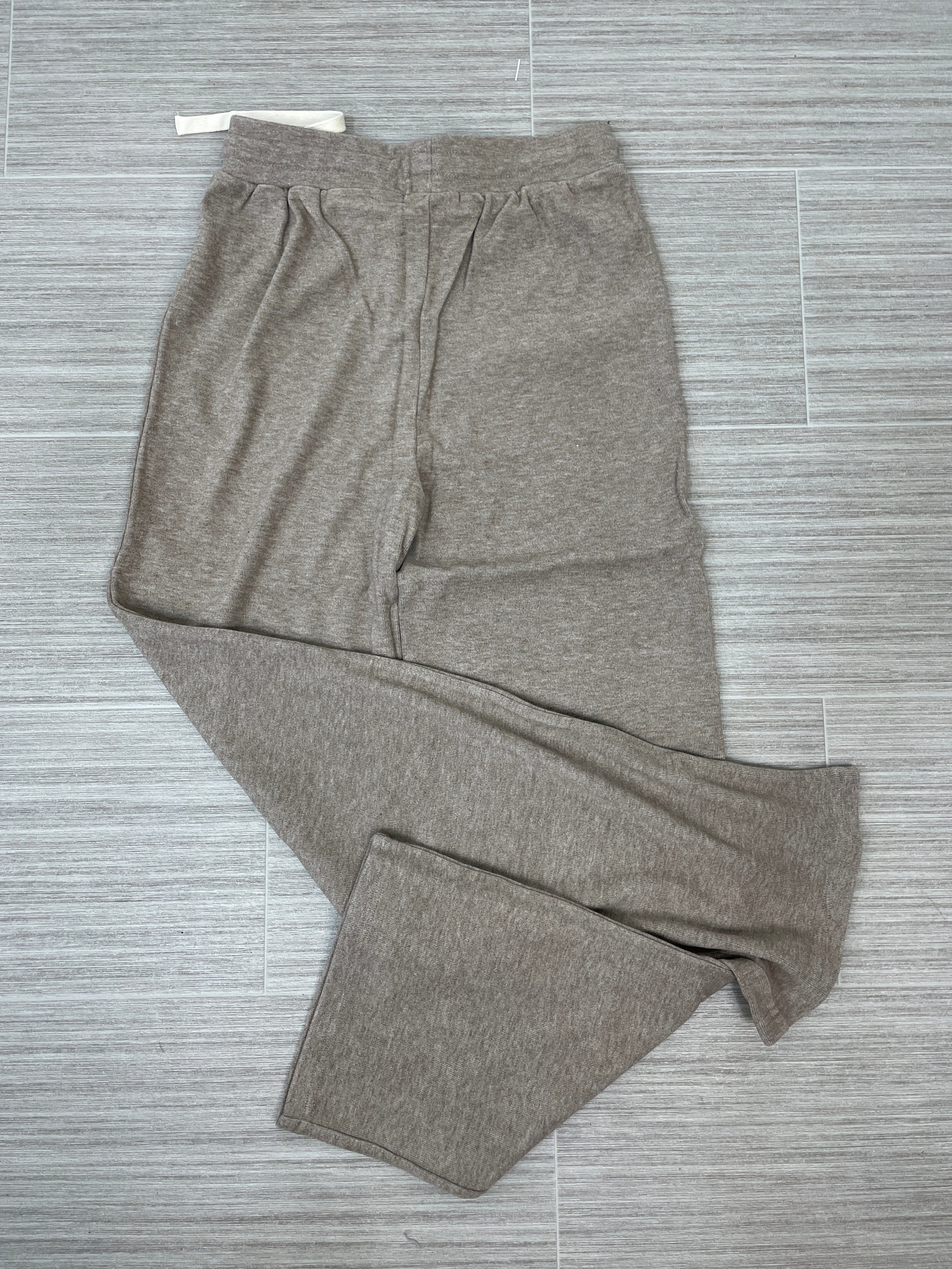 Mushroom Ribbed Knit Pant