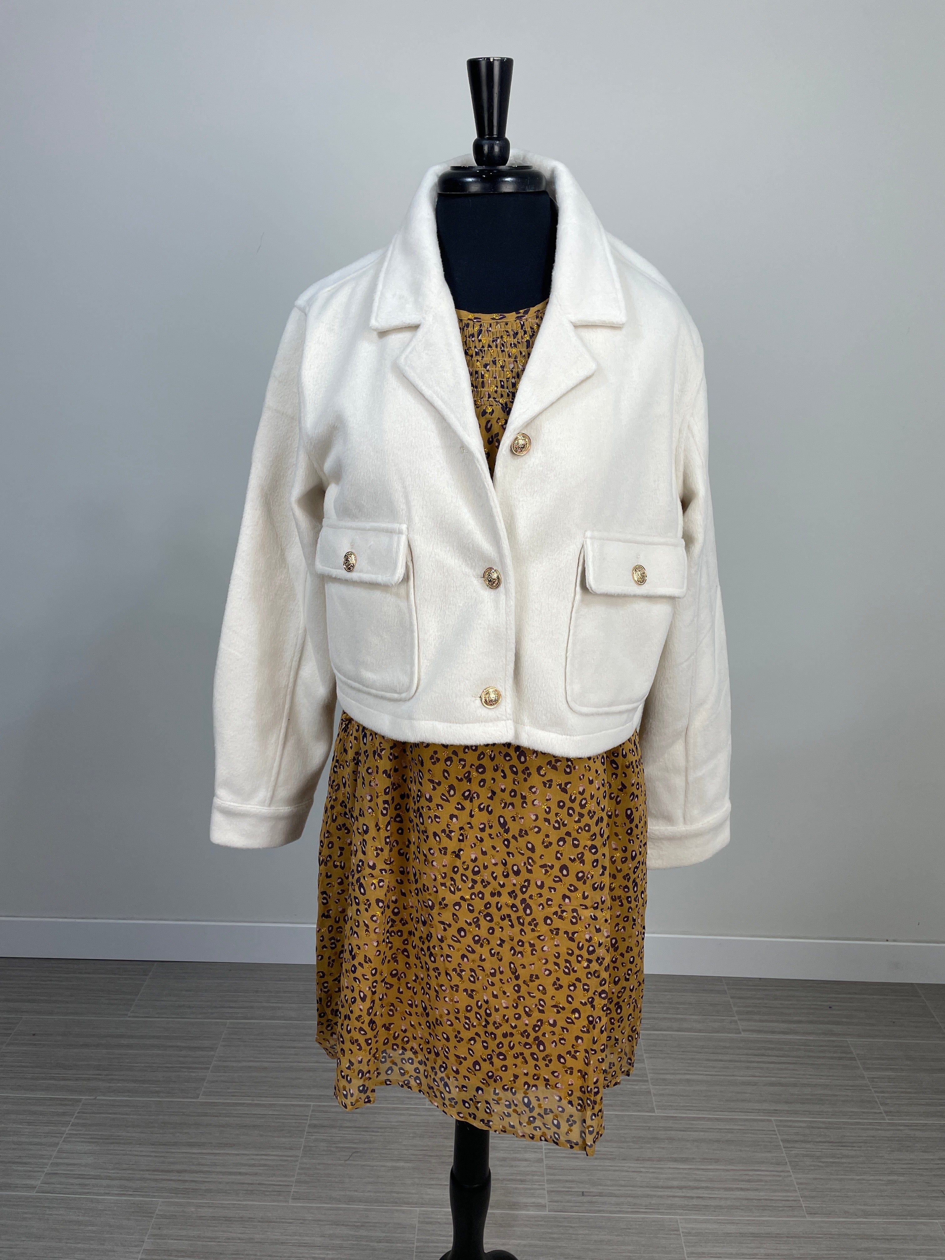 Ivory Cropped Jacket