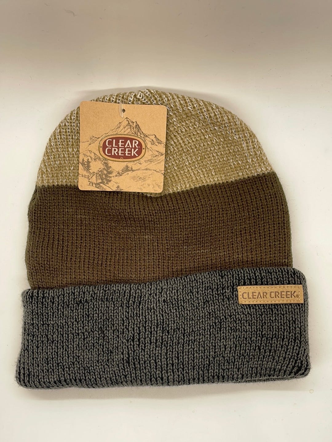 CC Olive Tri-Color Cuffed Hat