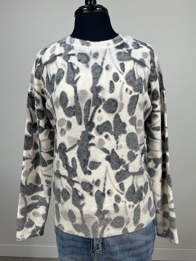 Black Smudge Reversible Sweater