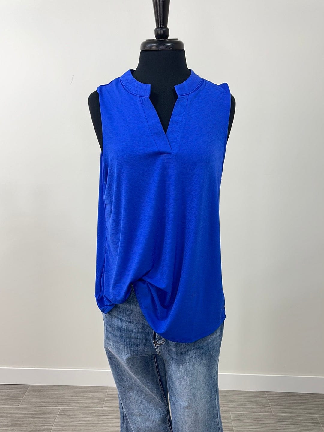 Royal Blue Solid Lizzy Tank