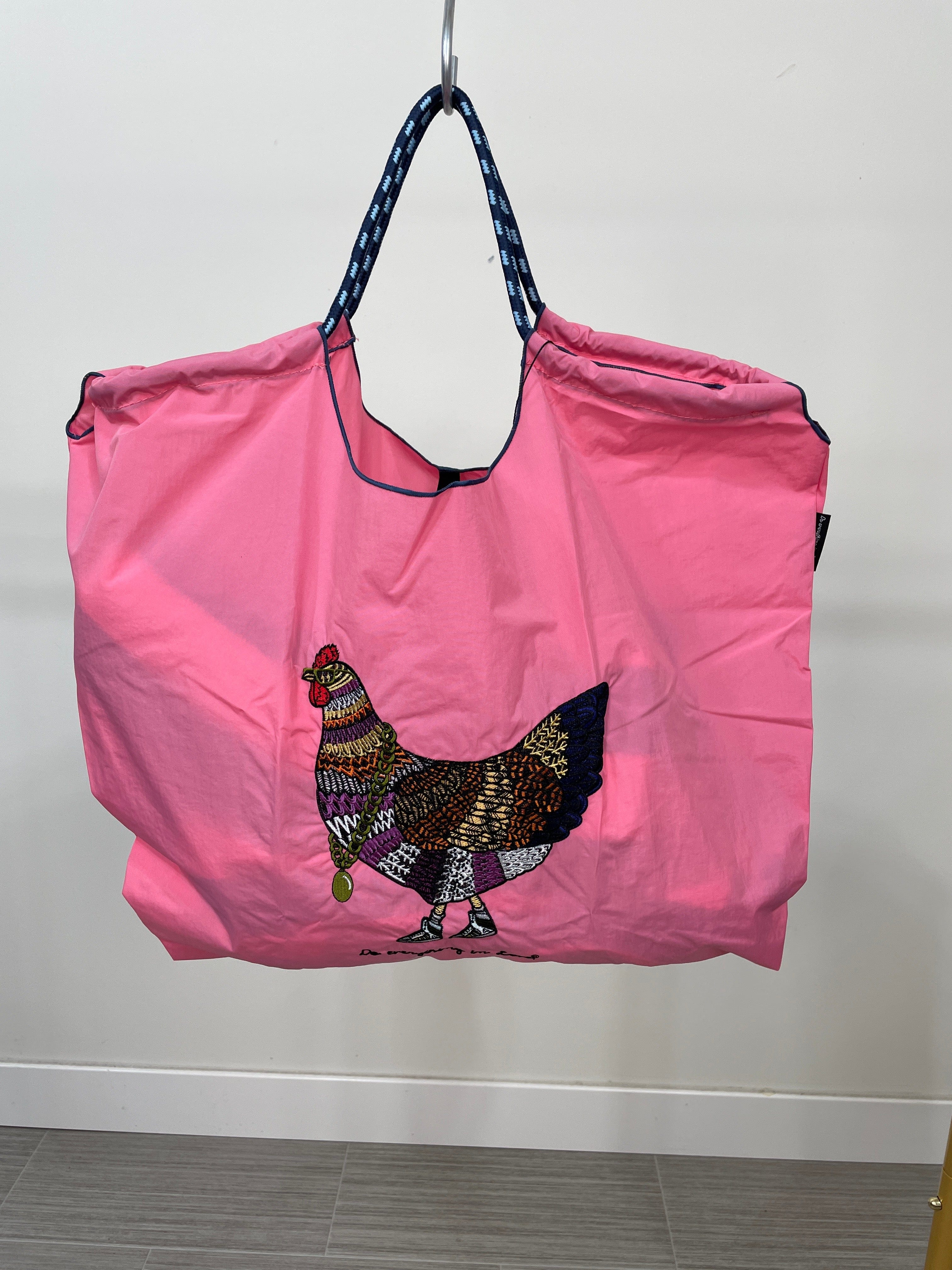 Pink Chicken Rope Bag