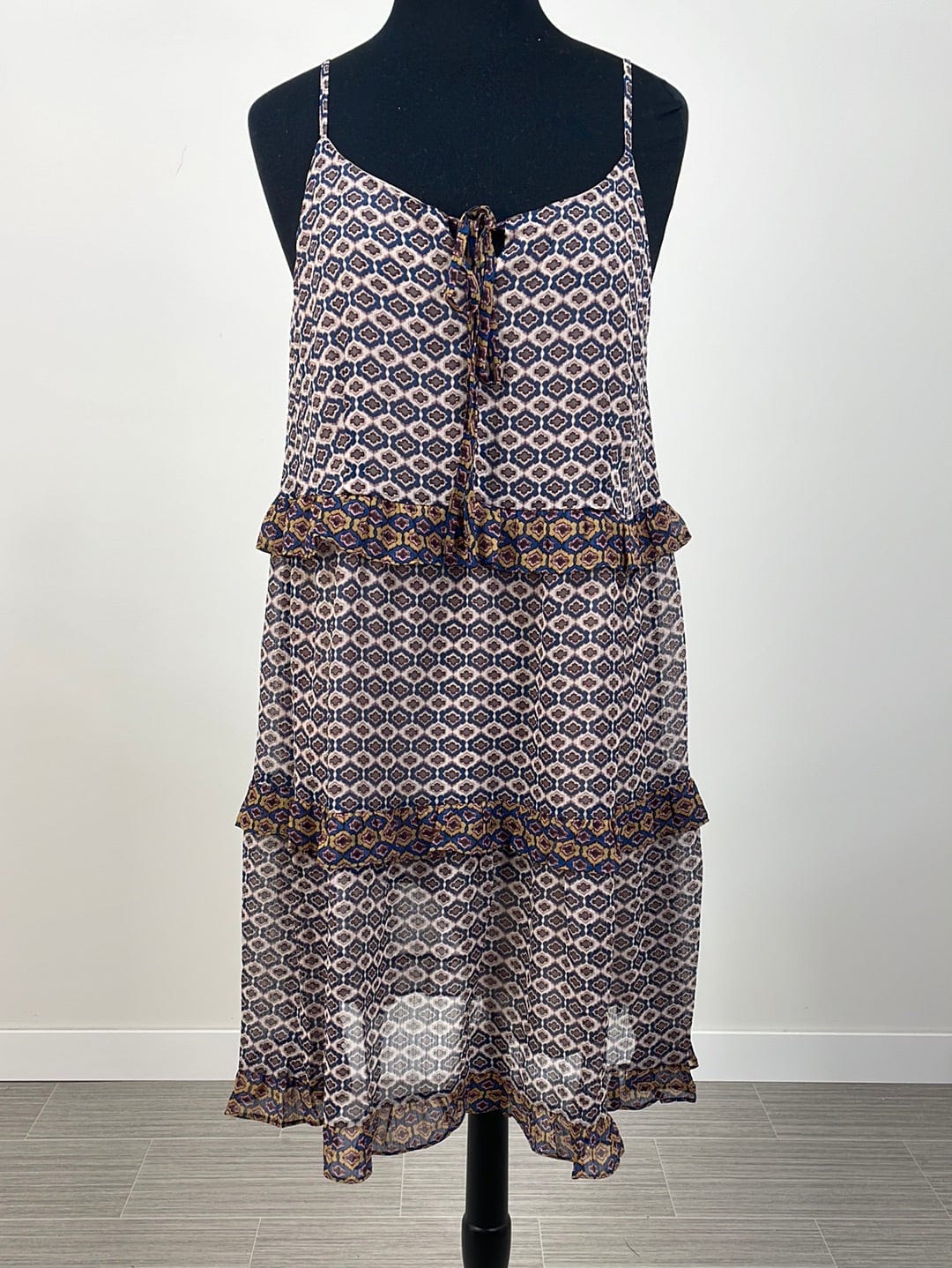 Deep Purple Printed Babydoll Dress