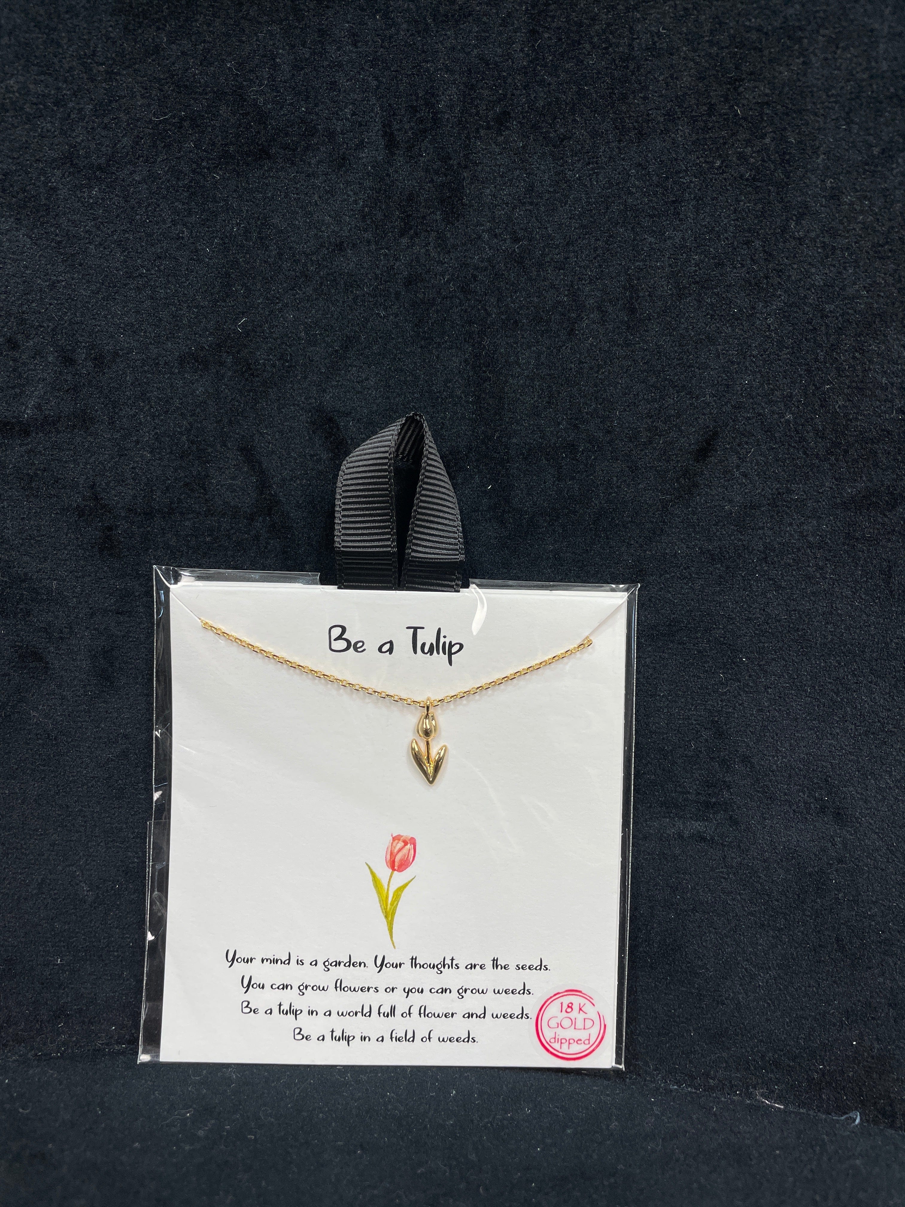 Be A Tulip Necklace - Gold