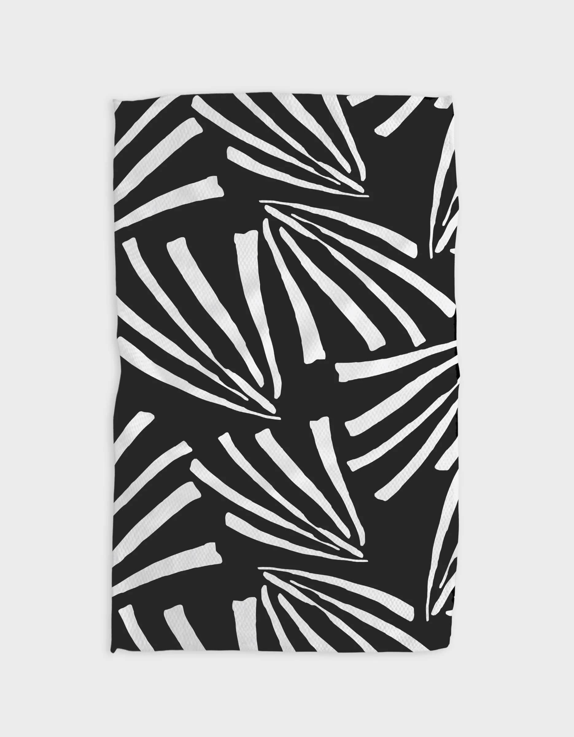 Geometry Fronds at Night Kitchen Tea Towel